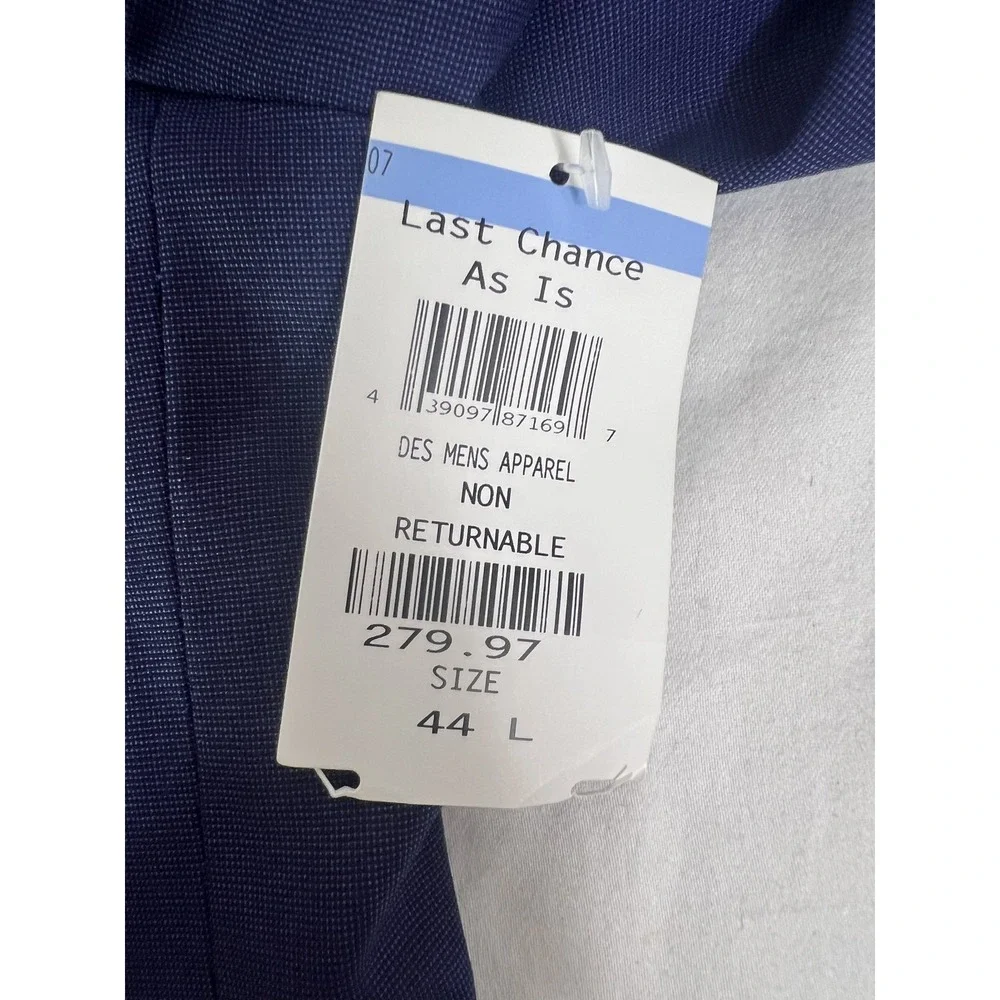 Ted Baker Blazer Mens 44 Large Blue Wool Endurance Jay CT Made Canada Sport Coat